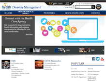 Tablet Screenshot of healthdisasteroc.org